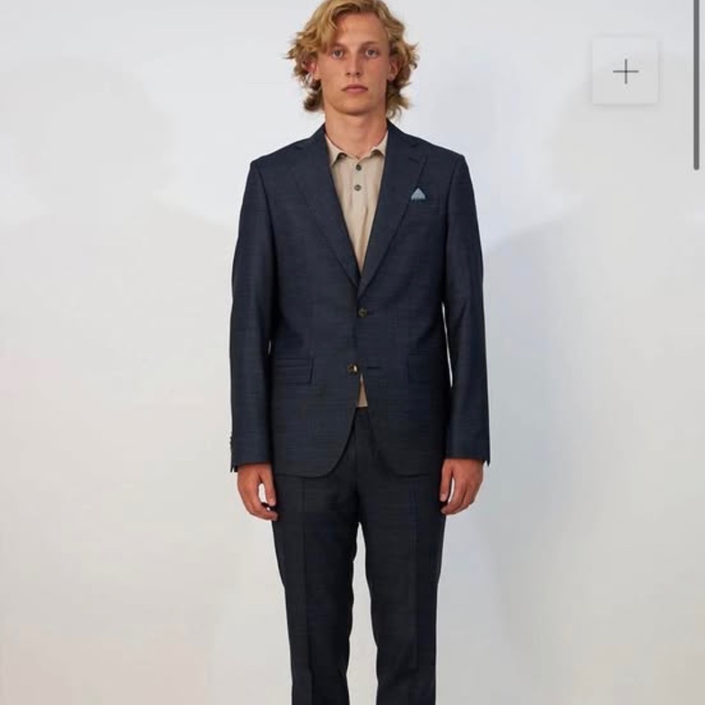 Sand Copenhagen Black Suit blazer size 38 and 32” pants